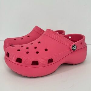 Crocs Pink Bae Platform Size 7 Womens Sandal Clog Shoes